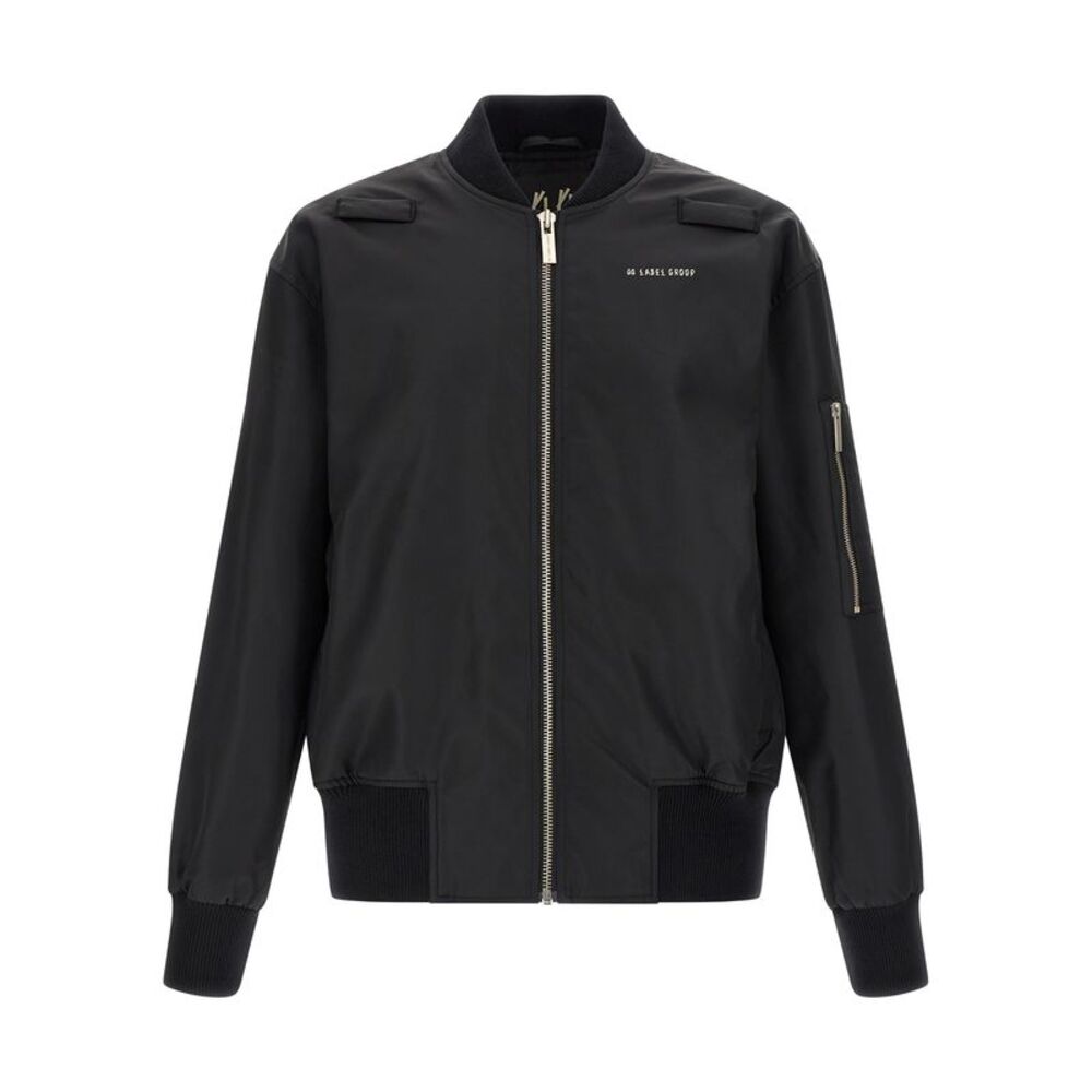 44 Label Group Black Polyamide Men's Bomber